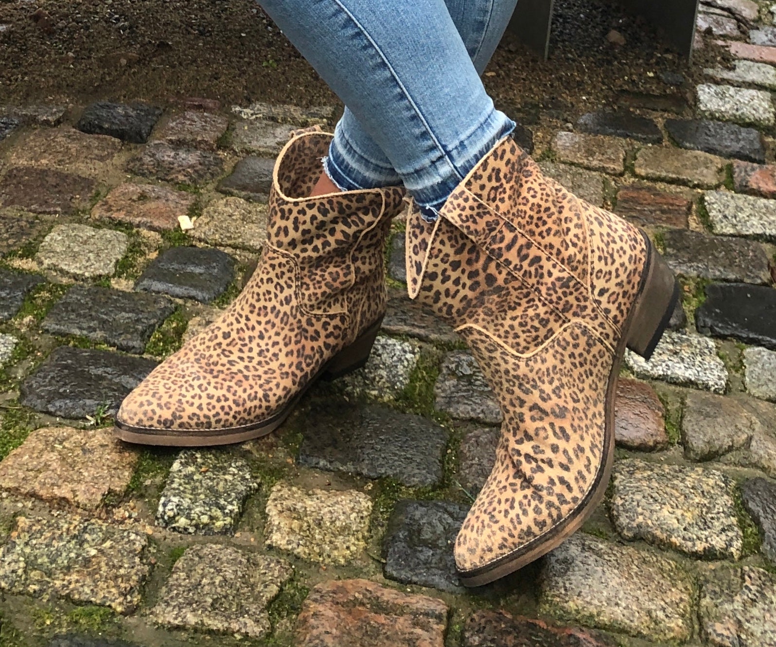 Lederen Synlig stil Ivylee Copenhagen - Corrie Leopard boots - Butik Emsig
