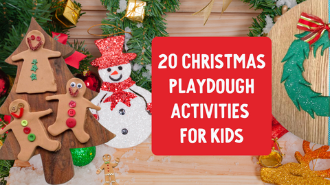 Christmas Playdough Activities for kids