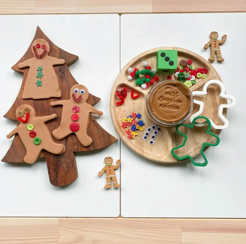 Christmas Playdough Activities - Gingerbread Math
