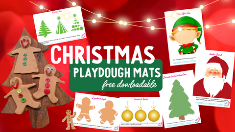 Christmas Playdough Mats Free Printable
