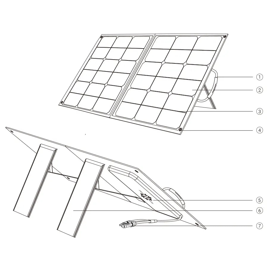 ZERO BREEZE  100W Solar Panel