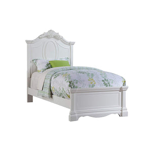 girls white sleigh bed