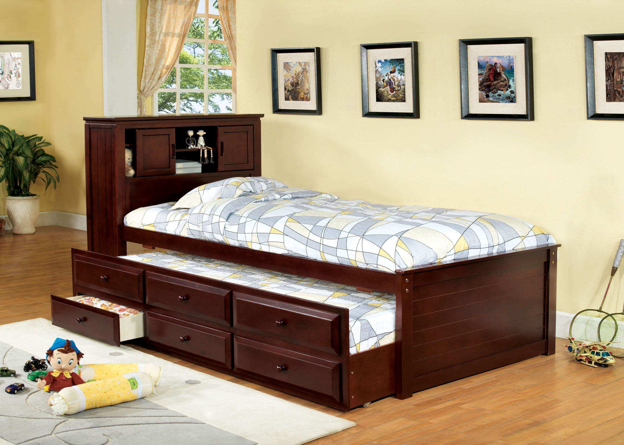 Furniture Of America Cm7763ch South Land Transitional Cherry