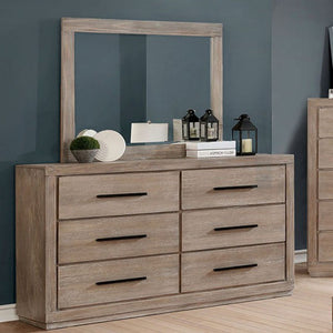 Furniture Of America Cm7047nt D Oakburn Light Gray Dresser Mirror