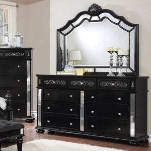 Furniture Of America Cm7194bk D Azha Black Dresser Mirror Set