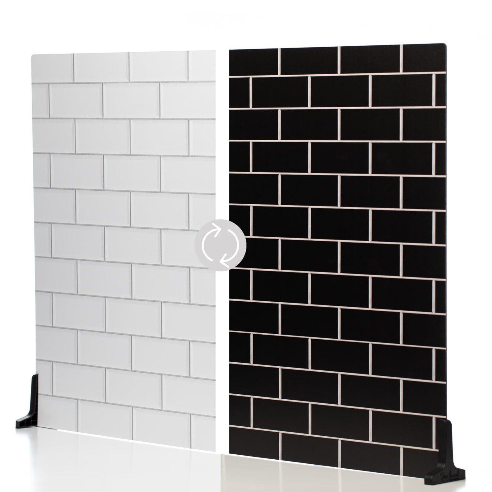 Image of White Subway Tile/Ebony Subway Tile - XL