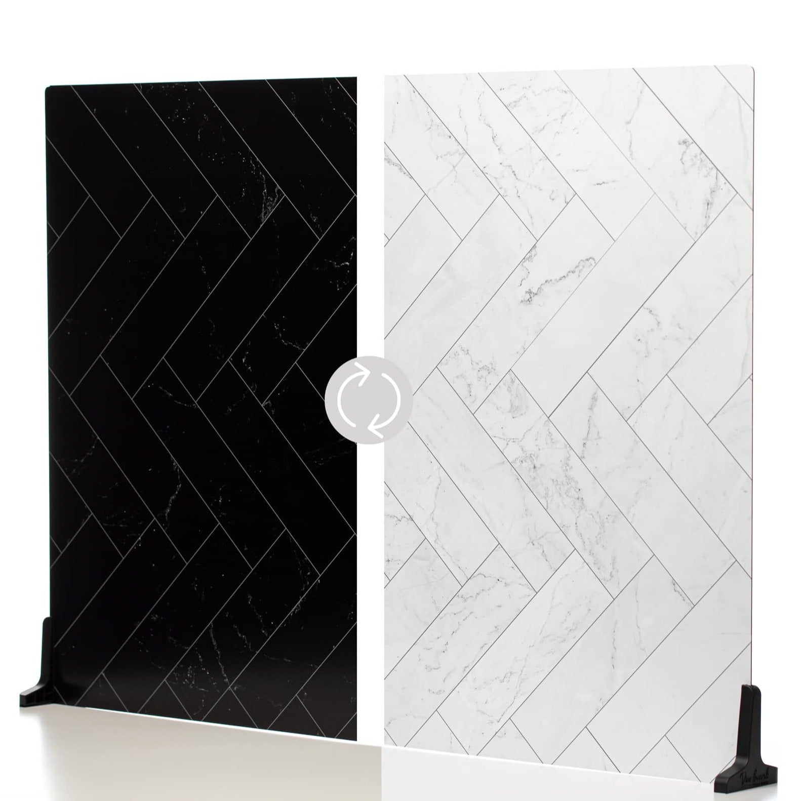 Image of Zigzag Marble White/Zigzag Marble Black - XL