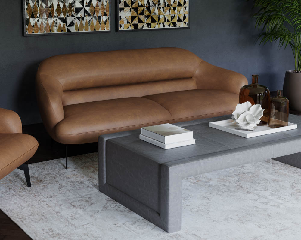 Armani Sofa - Cognac Leather – The Studio Warehouse