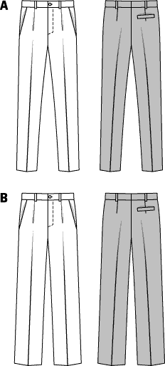 Burda B7022 Burda Style Trousers Sewing Pattern 7022 - Patterns and Plains