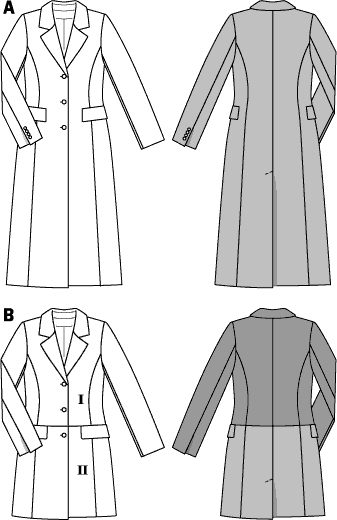 Burda Style B6845 Jacket, Coat & Vest Sewing Pattern 6845 - Patterns ...