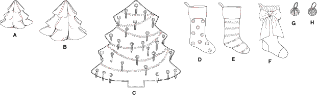 McCall's Pattern M5778 Holiday Decorations 5778 Line Art From Patternsandplains.com