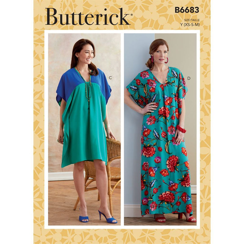 Butterick Pattern B6683 Misses' Tunic and Caftan 6683 - Patterns and Plains