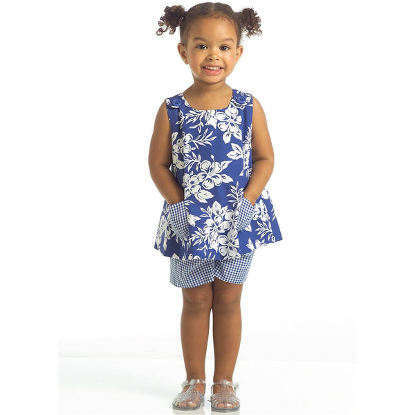 McCall's Pattern M5416 Toddlers' Tops, Dresses and Shorts 5416 ...