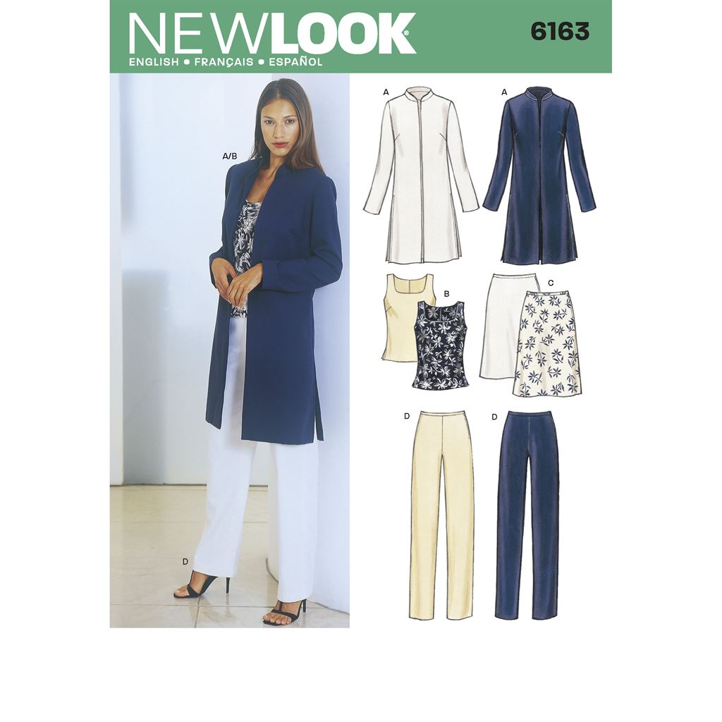 New Look Pattern 6163 Misses Separates Patterns and Plains