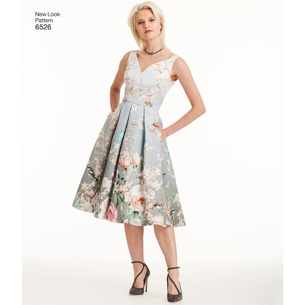 New Look Pattern 6526 Women's Dress With Bodice Variations - Patterns ...