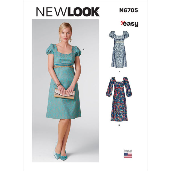 New Look Sewing Pattern N6705 Misses' Dress 6705 - Patterns and Plains