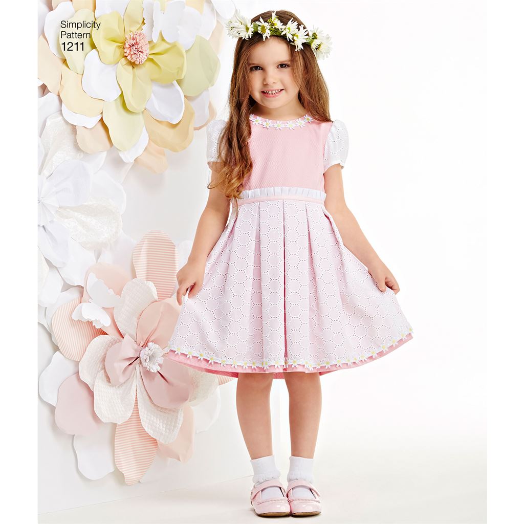 Simplicity Pattern 1211 Child's and Girls' Dress in two lengths ...