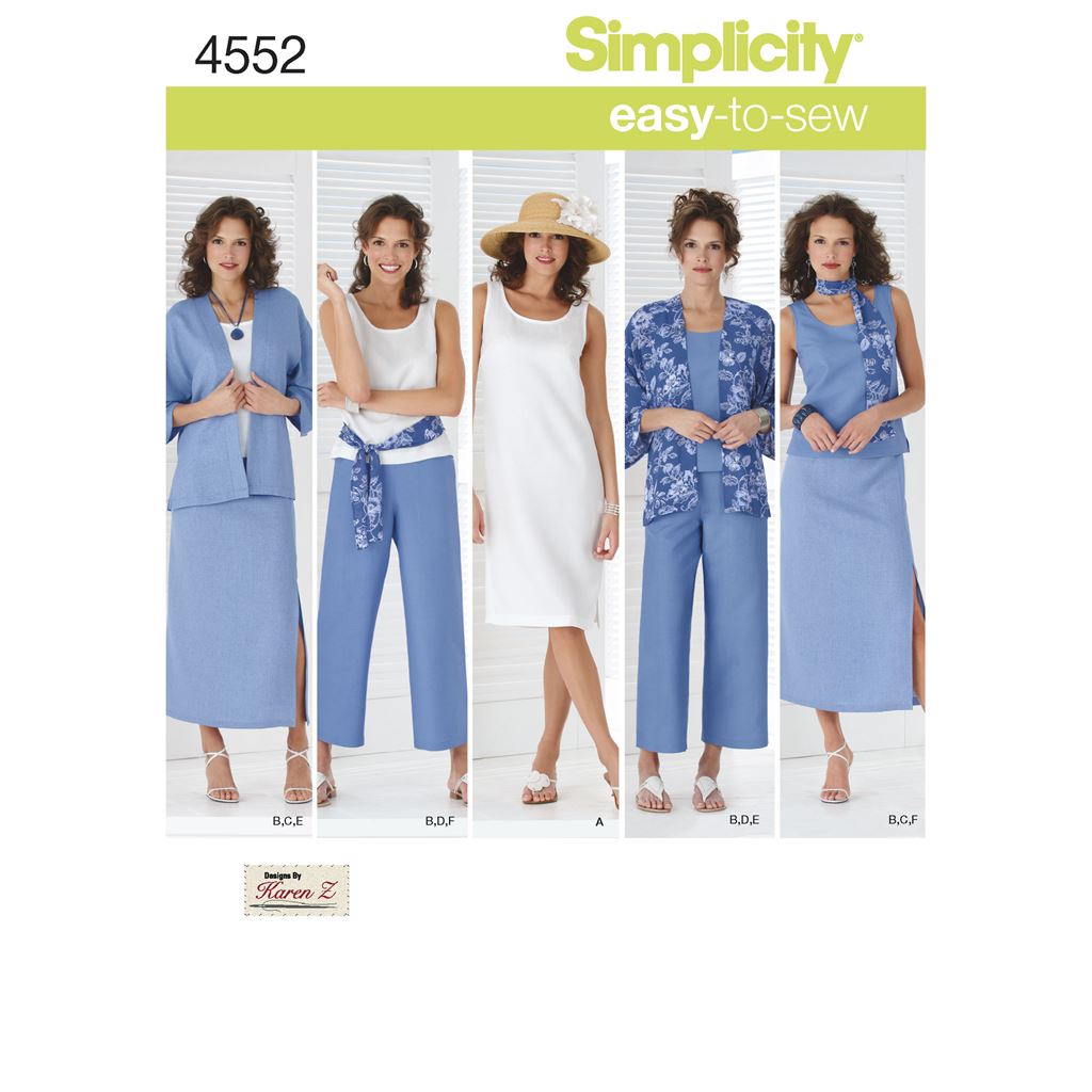 Simplicity Pattern 4552 Women's \u0026 Plus 