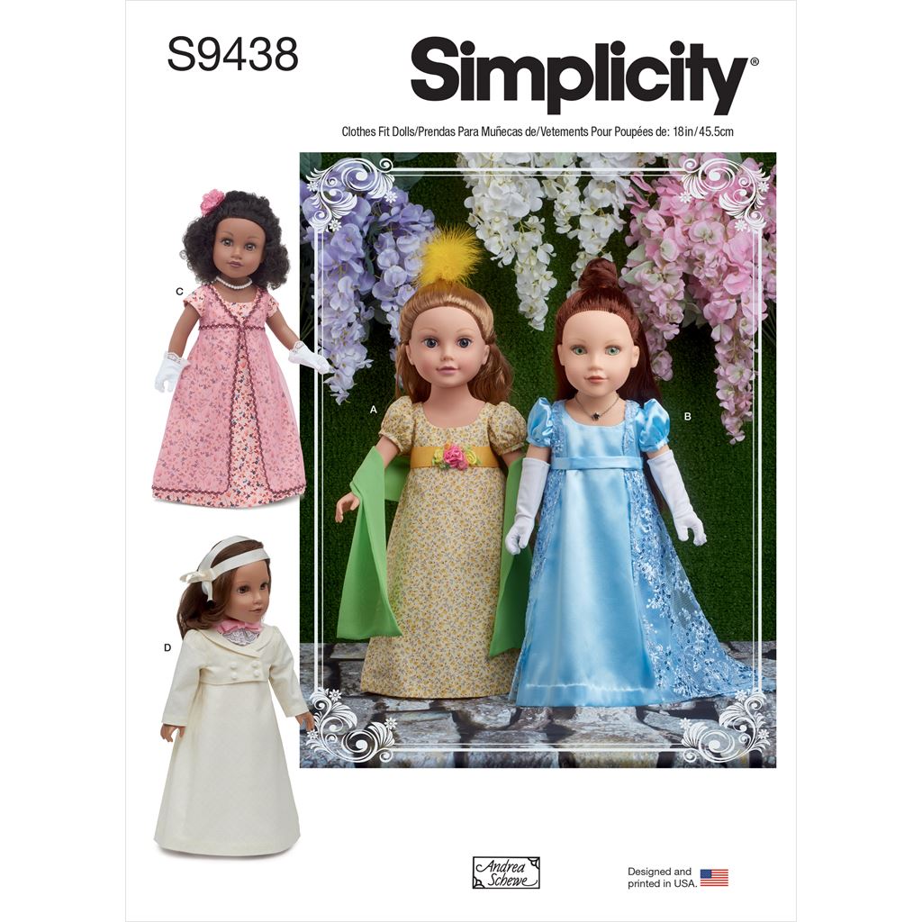 Simplicity Sewing Pattern S9438 18 Doll Clothes 9438 Image 1 From Patternsandplains.com