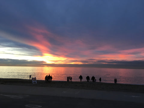 Sunset over the pacific. Southern California sunset