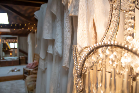 boho bridal showroom