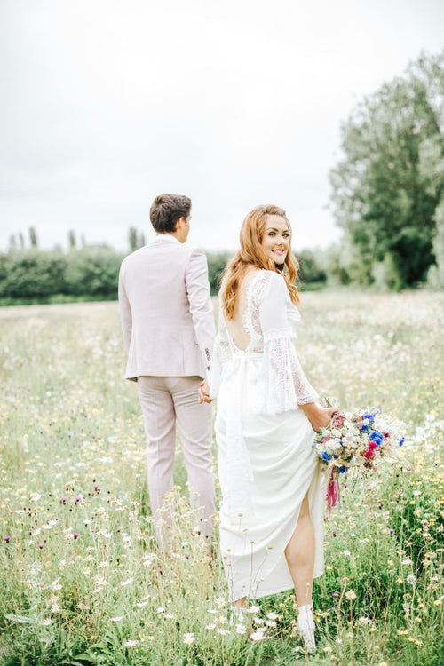 Flower meadow inspired wedding – Indiebride London