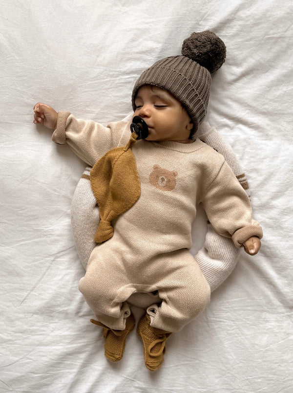 Pointelle Baby Blanket - Beige – Luna + Luca