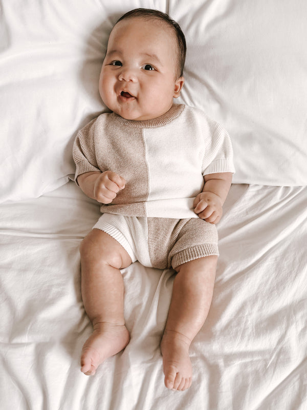 Luna + Luca Checkered Romper