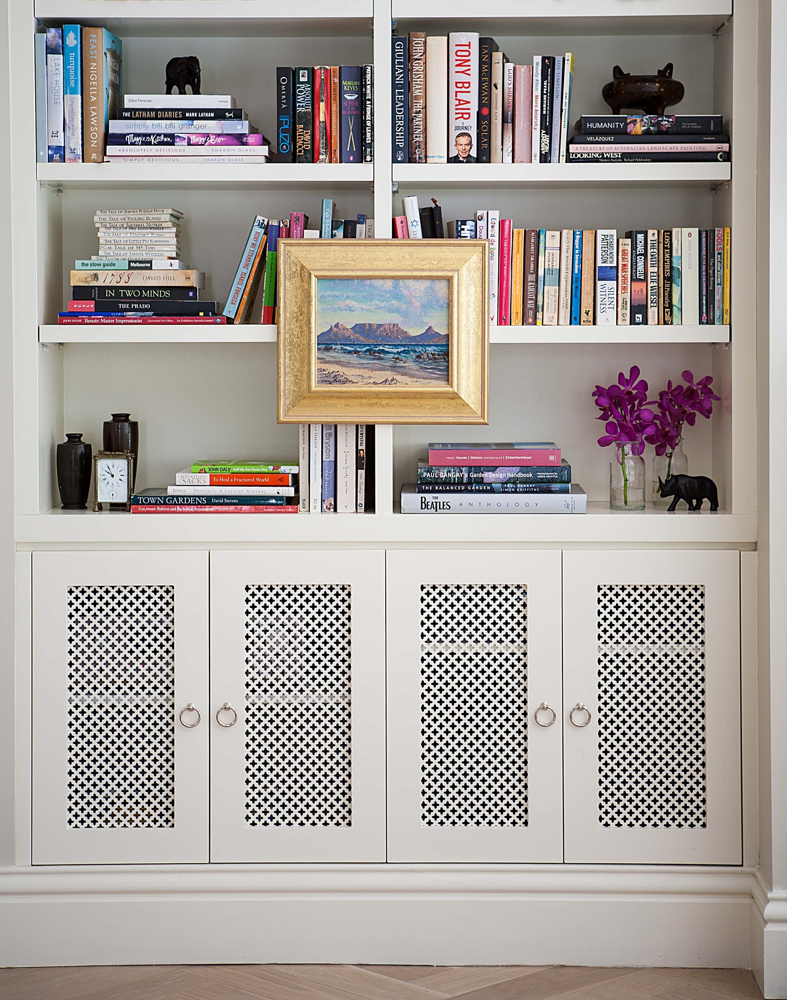 Library with breathable cabinets  