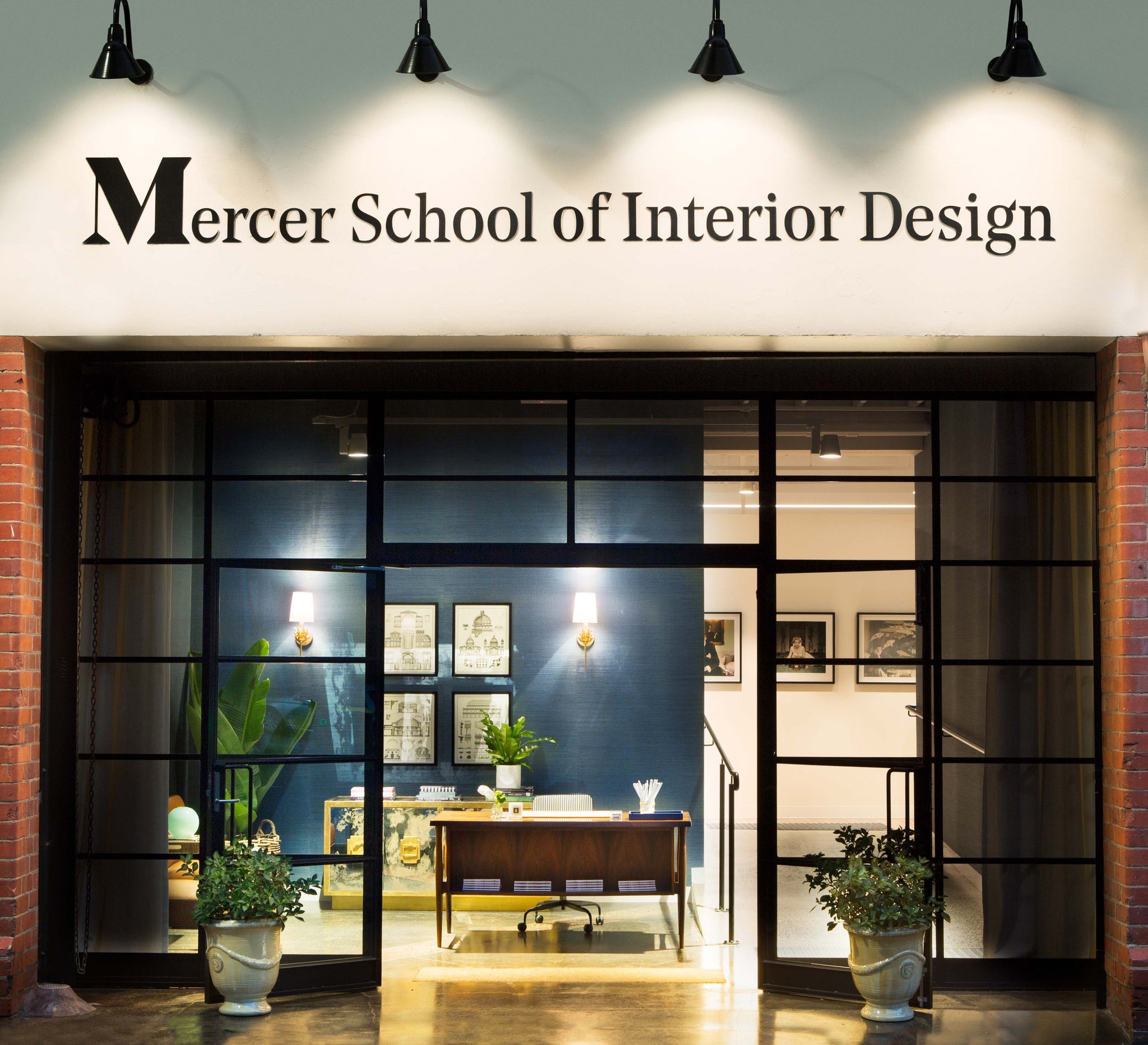 Entrance to Mercer School of Interior Design