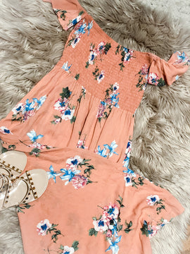 Blush Off Shoulder Maxi