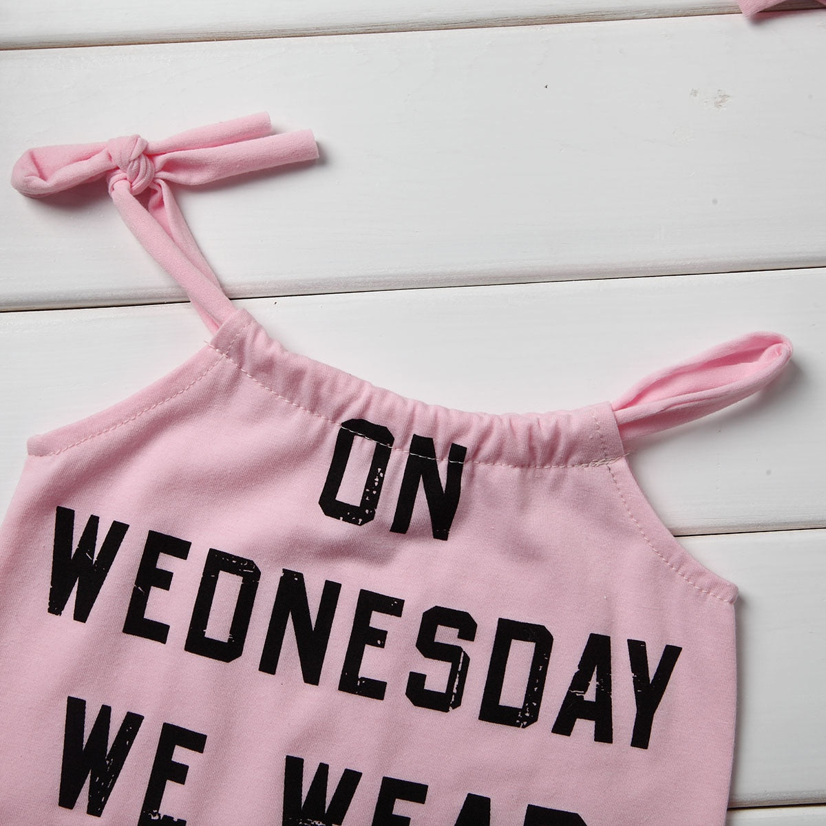 on wednesdays we wear pink baby romper