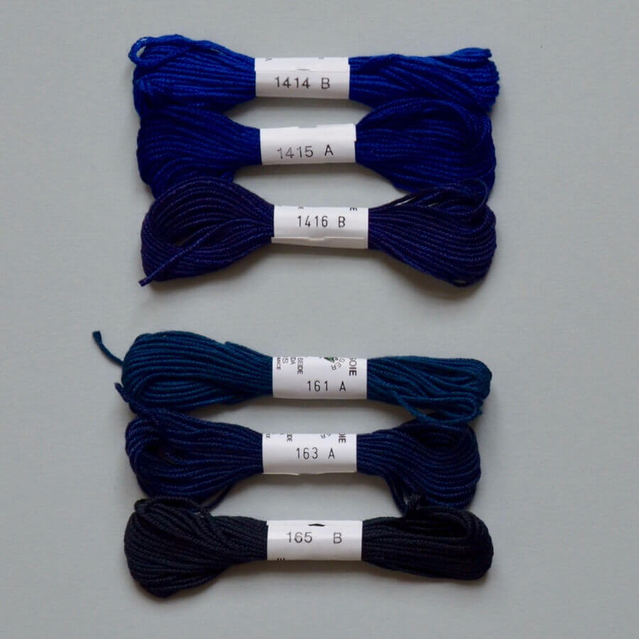 Soie d'Alger Silk Embroidery Thread - Blue