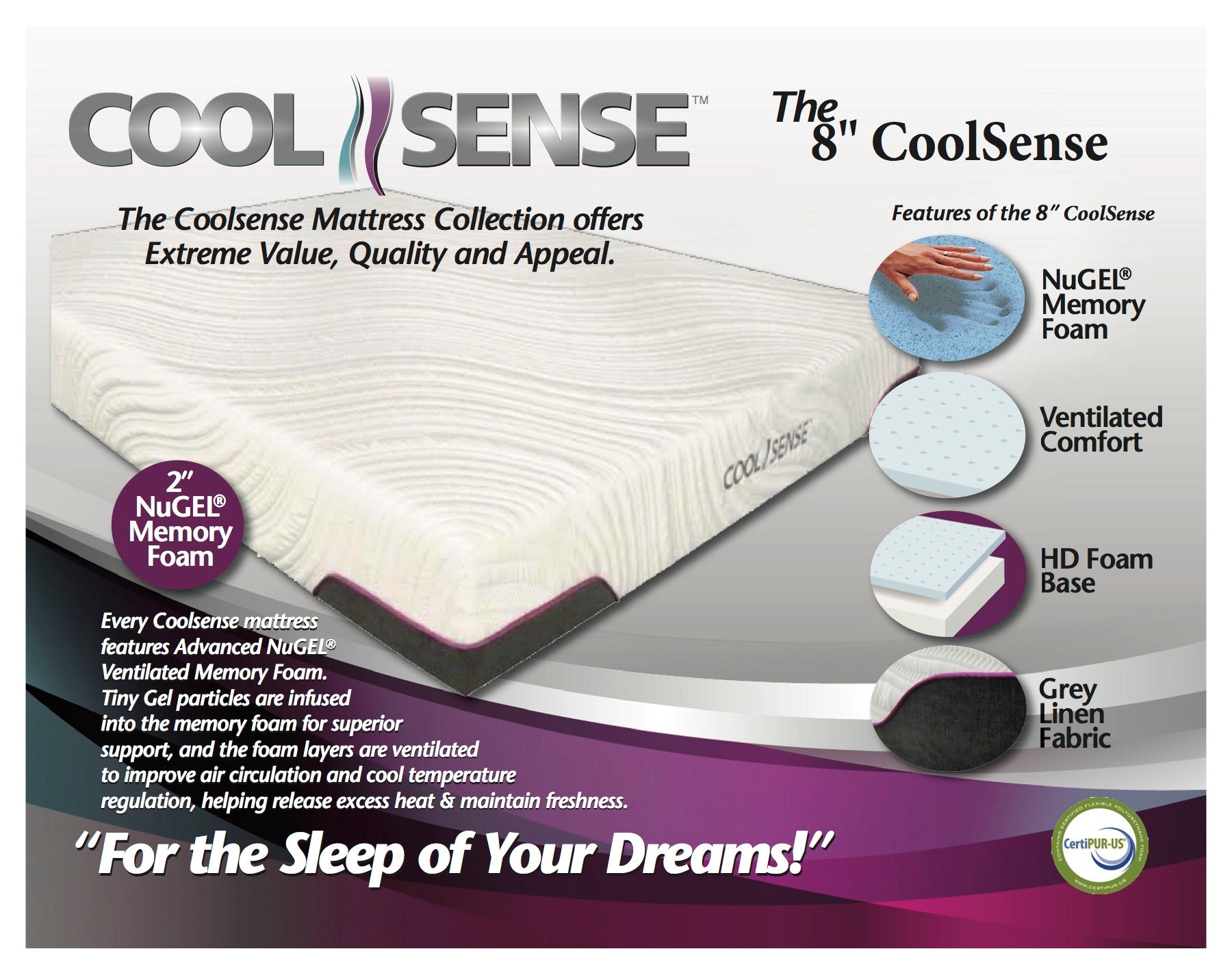 cool sense mattress full