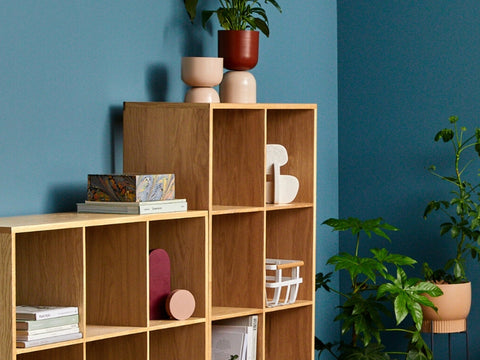 solid wood display shelves small room