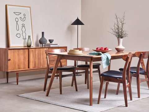 mid century dining room