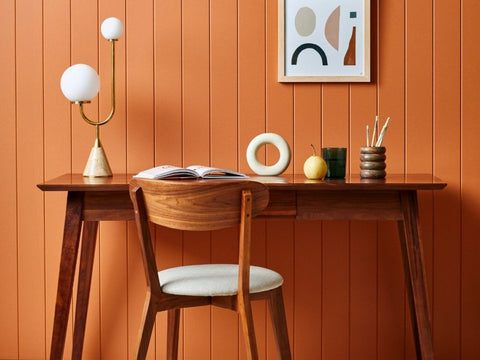 solid walnut desk and chair