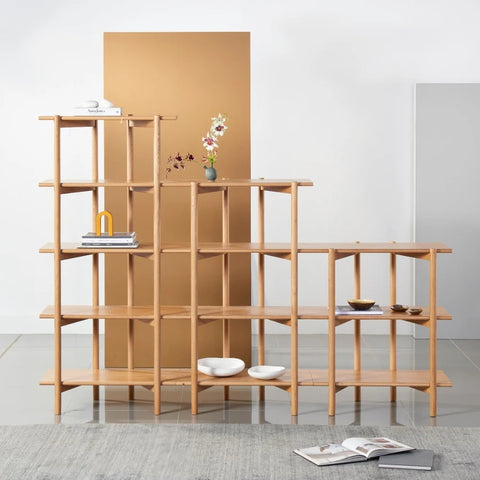 Olivia oak modular shelves