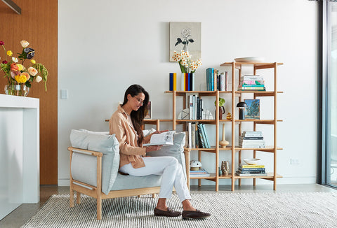 solid oak shelving