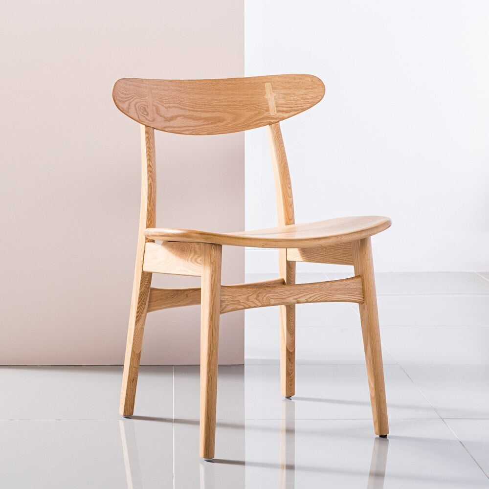 Astrid Dining Chair - Solid Oak - Oak Seat - IconByDesign product image