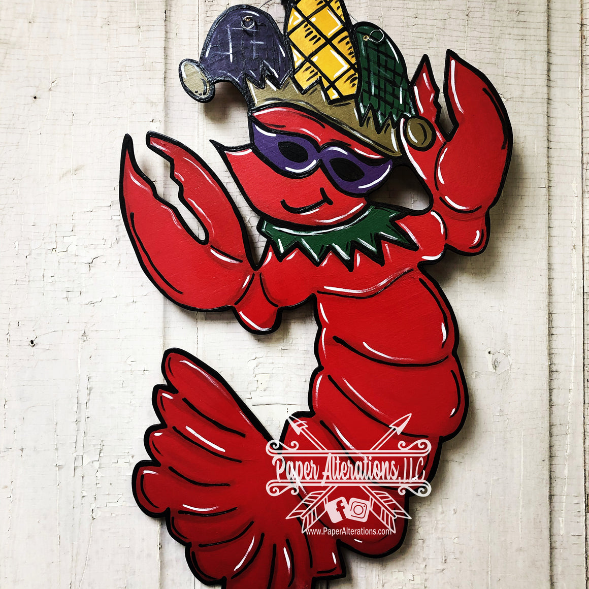 Painted - Mardi Gras Crawfish – The Crafty Hangout