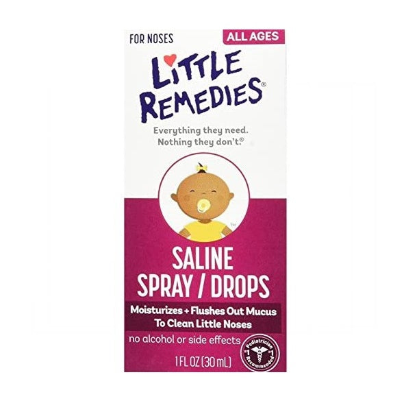 Little Remedies Saline Spray And Drops Safe For Newborns 1 Fl Oz Once Upon A Babe