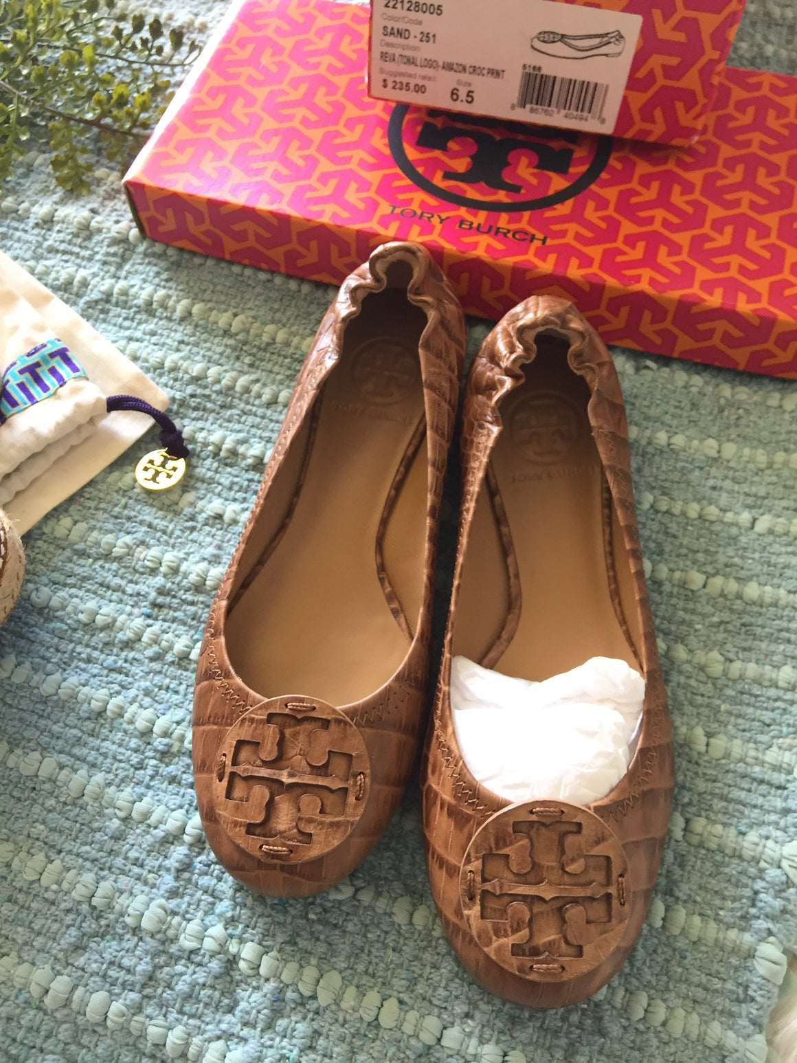 Tory Burch Reva Ballet Flats / BNWT Size 6.5M – Designer Fashion Brands ...