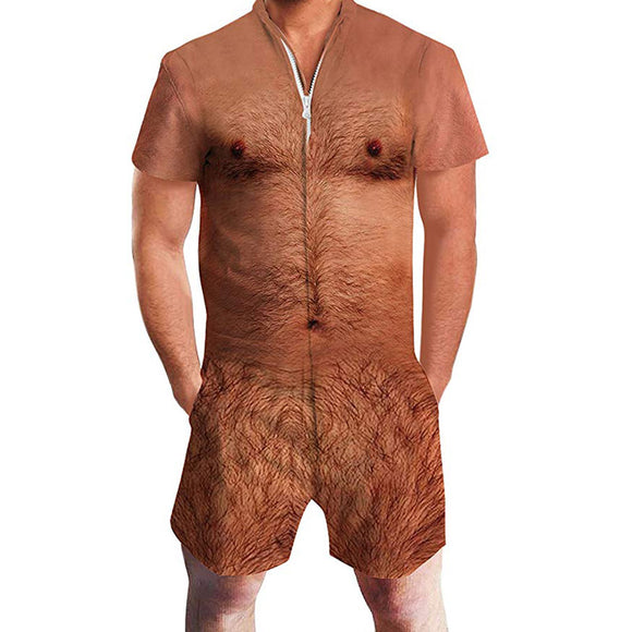 hairy man chest one piece