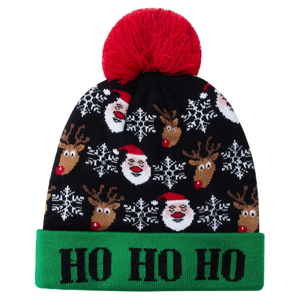 light up christmas beanie