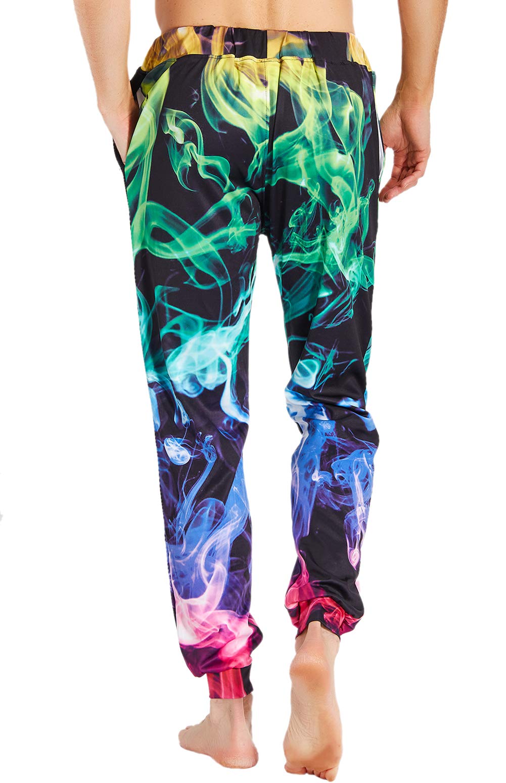 multi colored joggers