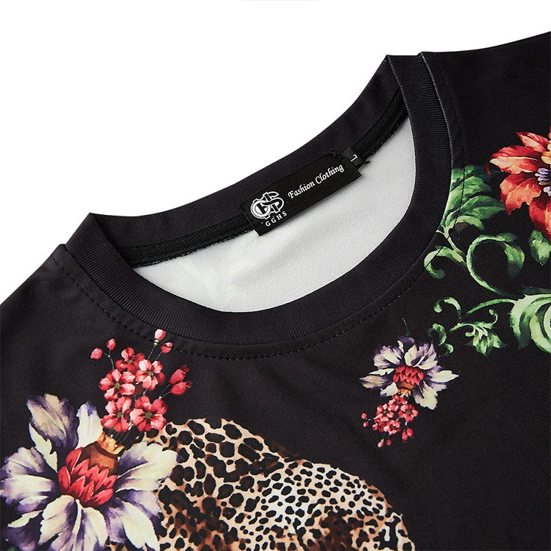 tiger flower shirt