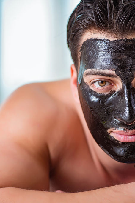 portrait man wearing mask