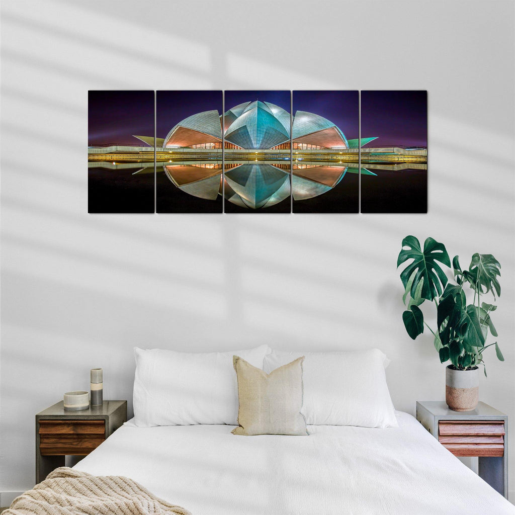 The Lotus Temple | Abstract living room | Mountain View| By Motiv-Art