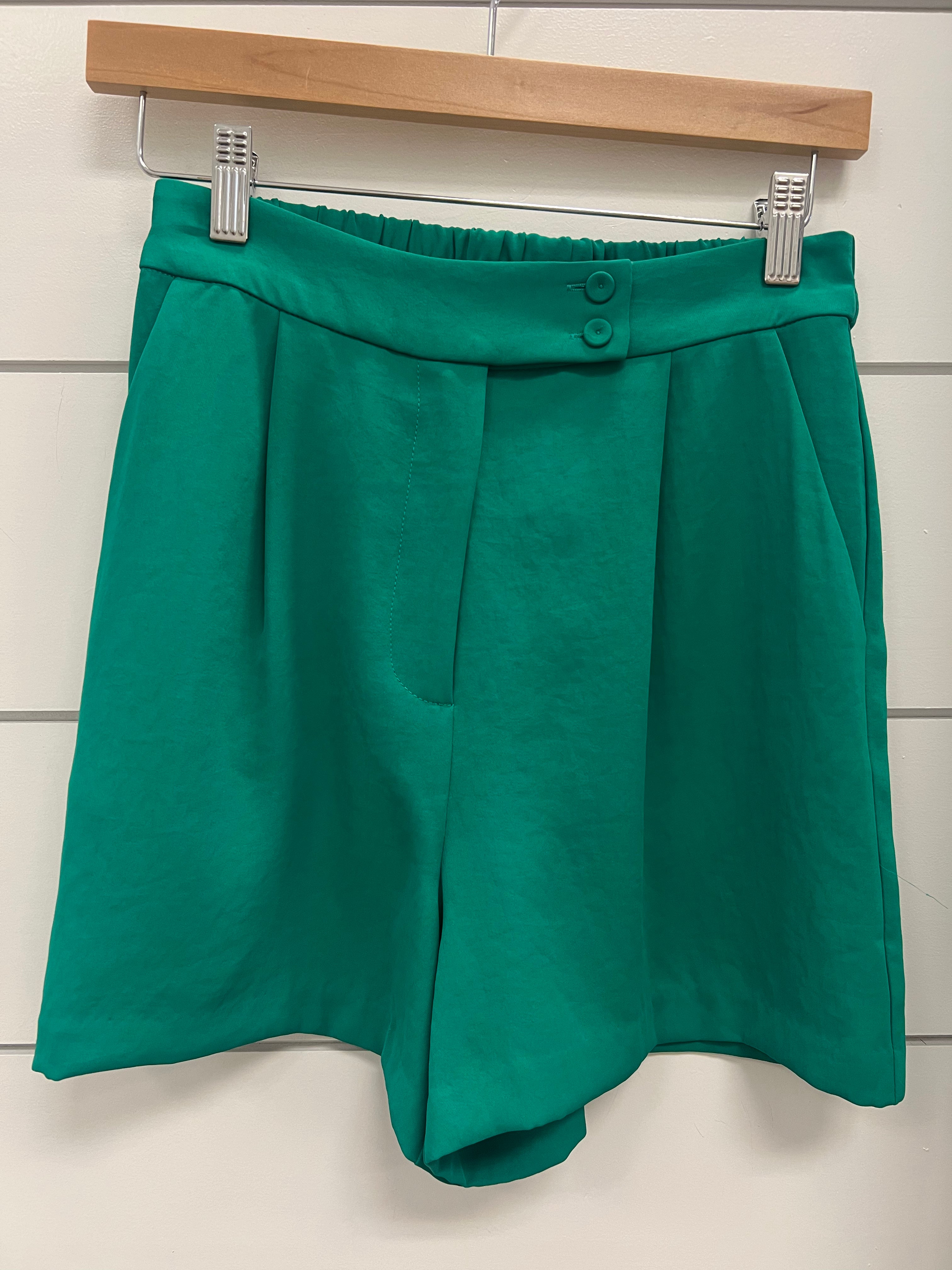 FINAL SALE You're Royalty Dress Shorts - Green